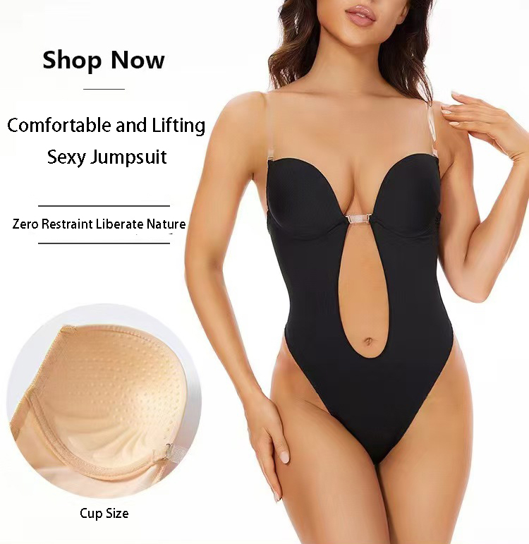 Push Up Bra Padded - Sujetador moldeador de cuerpo sin espalda